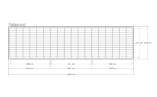 Douglas overkapping 307x1169cm Verando, Living